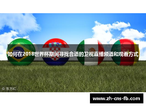 如何在2018世界杯期间寻找合适的卫视直播频道和观看方式